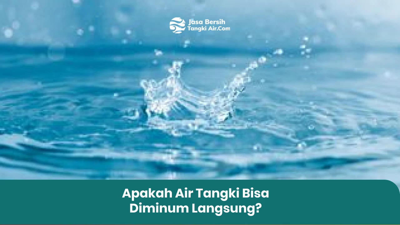 Apakah Air Tangki Bisa Diminum Langsung