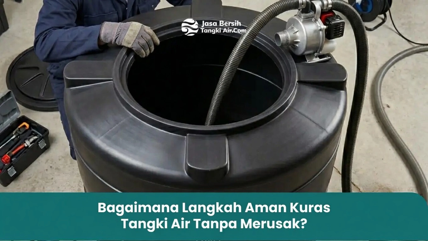 Bagaimana Langkah Aman Kuras Tangki Air Tanpa Merusak